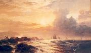 Edward Moran Yachting at Sunset china oil painting artist